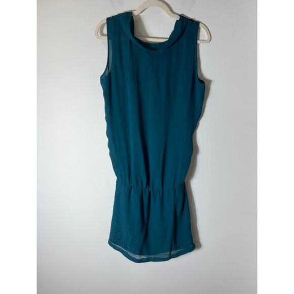 Saivana Green Sleeveless Drop Waist Knee Length Dress Sz M - Picture 2 of 4